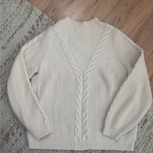Cozy Cream Cable Knit Sweater